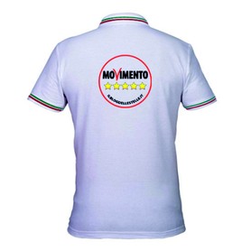 Polo unisex stampa retro